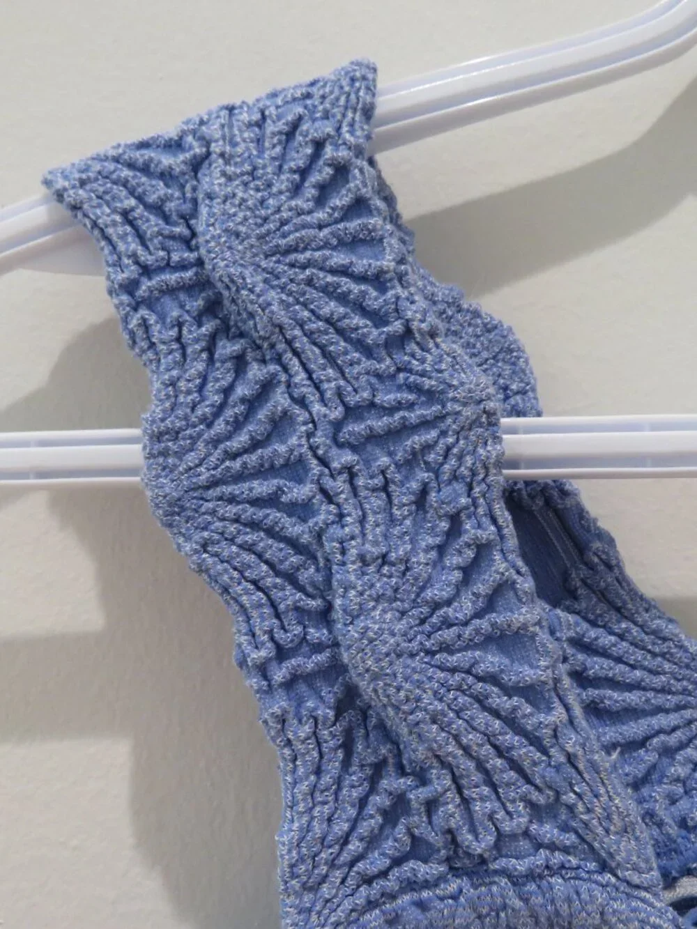 INTIMATELY FREE PEOPLE Love Letter Cami Top Amparo Blue Texture Floral Pastel - Picture 7 of 12